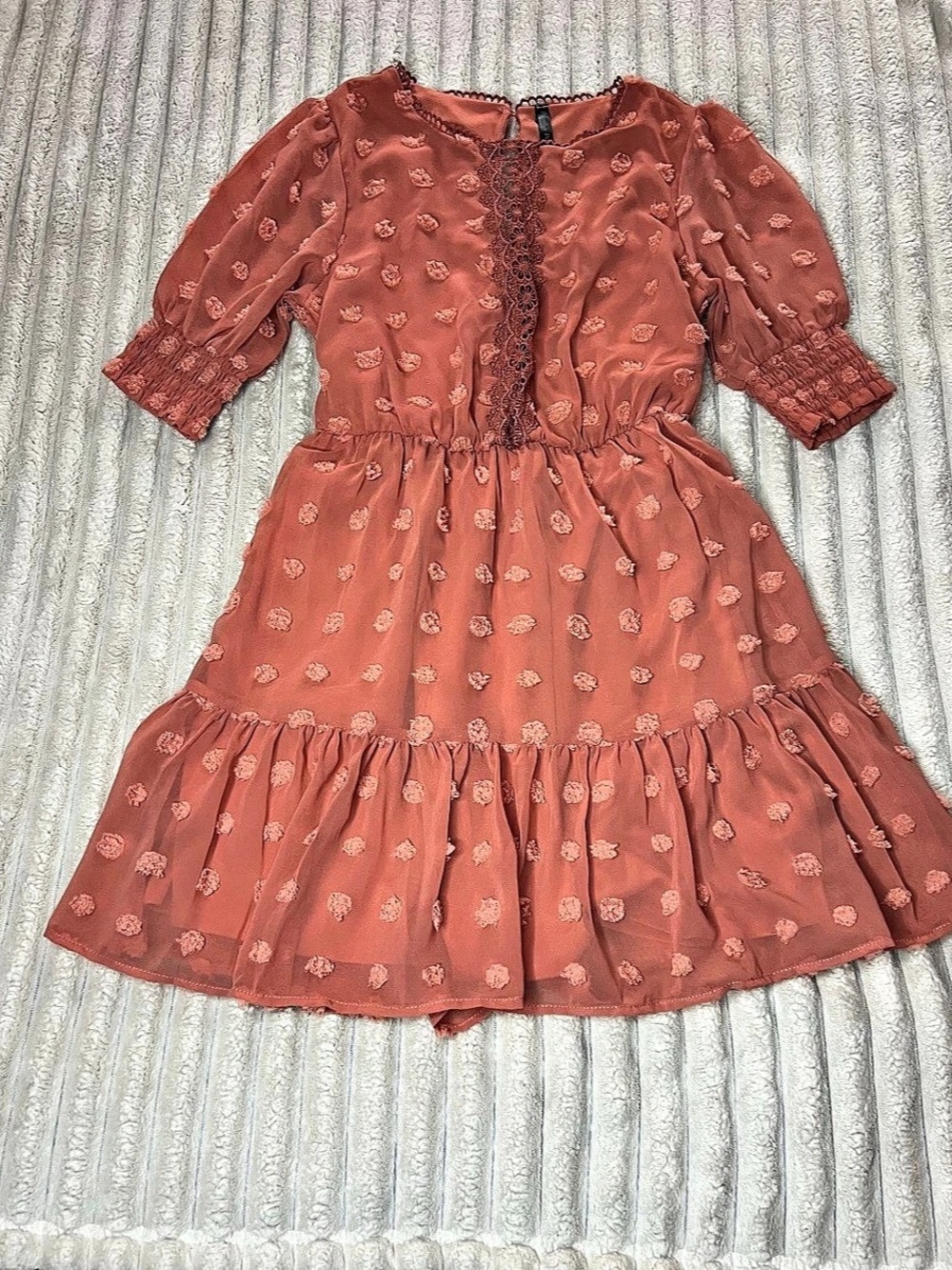 Free People Mini Dress in Orange